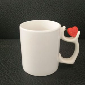 Taza con asa de Corazón Movible